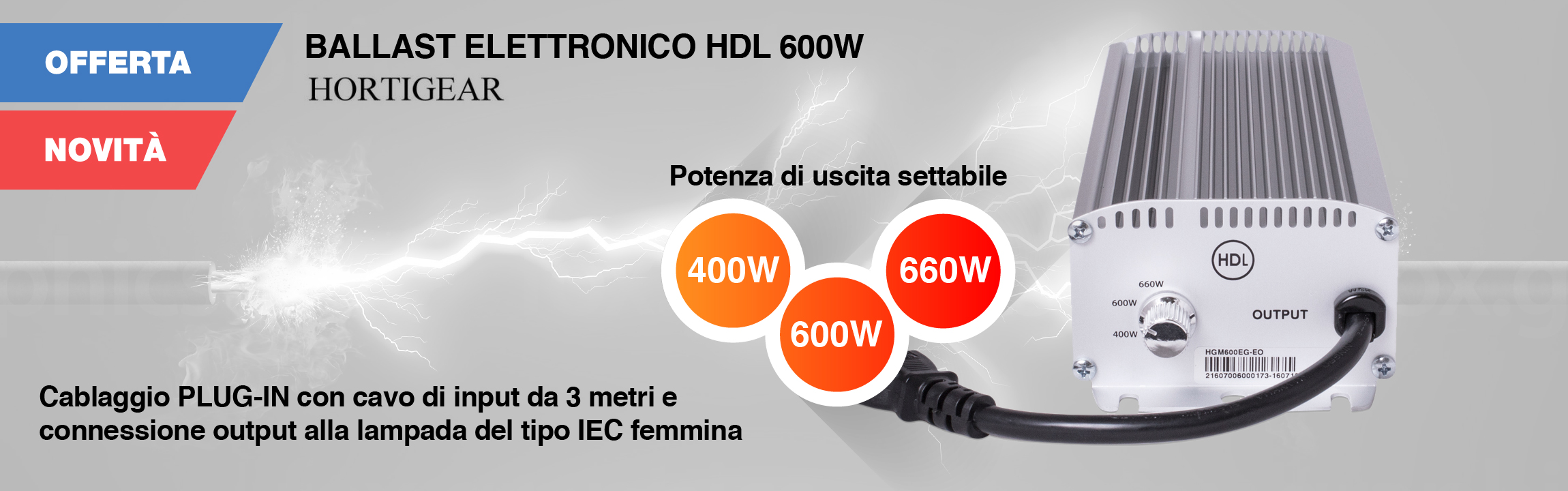 BALLAST ELETTRONICO HDL 600W